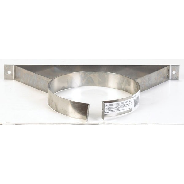 Selkirk Selkirk 6 in. Stainless Steel Stove Pipe Wall Strap 206520 - main